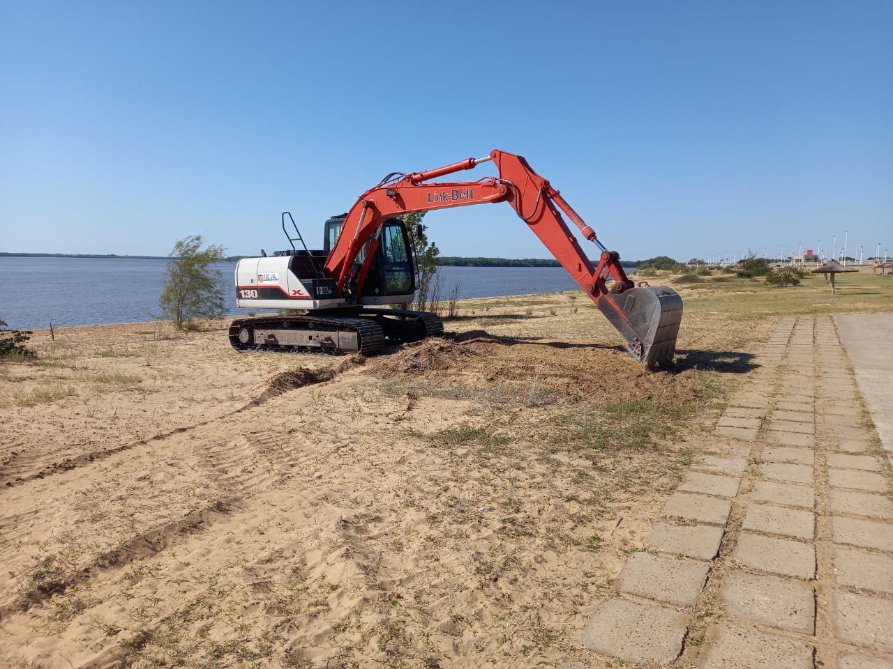 Arreglaron el terraplén de la Isla del Puerto