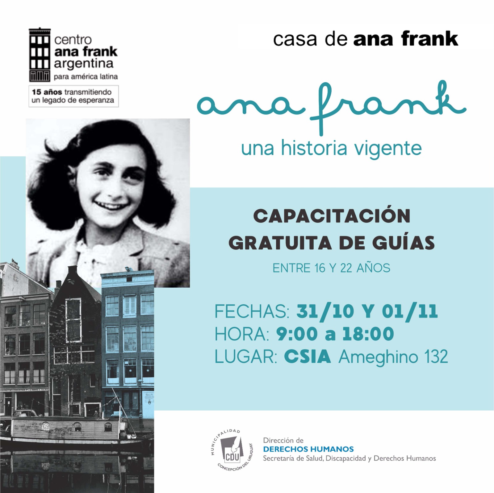 Convocan a voluntarios para la muestra sobre Ana Frank