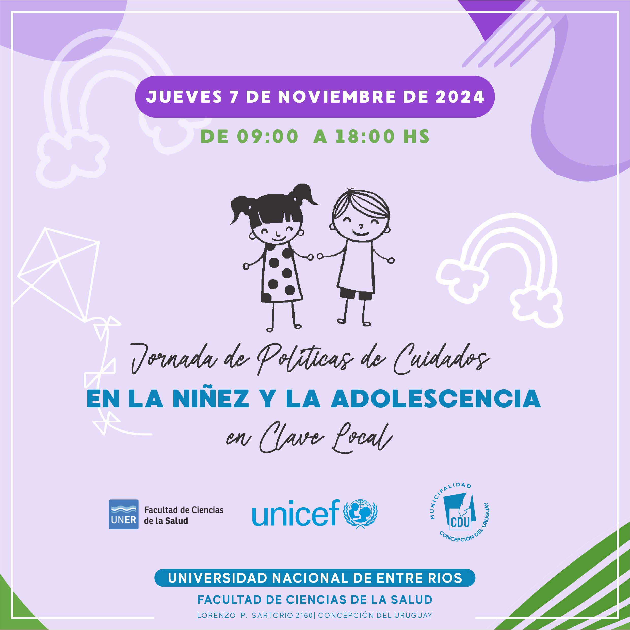 Convocan a participar de una Jornada sobre cuidados en la niñez y la adolescencia